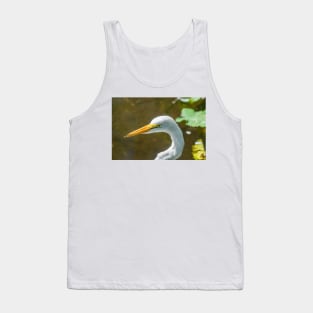 Great egret  in wildlife preserve Tank Top